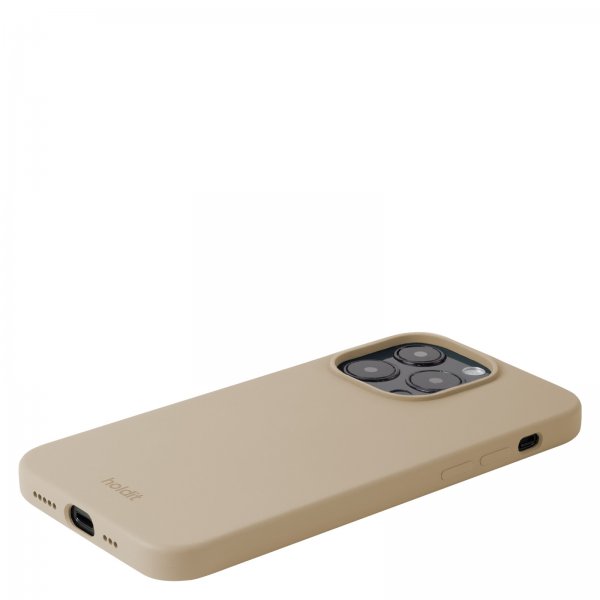 holdit iPhone 14 Pro Skal Silikon Latte Beige