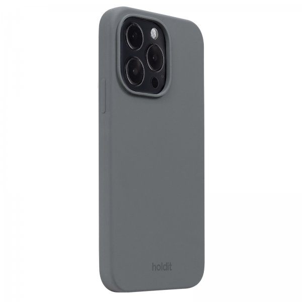 holdit iPhone 14 Pro Skal Silikon Space Gray