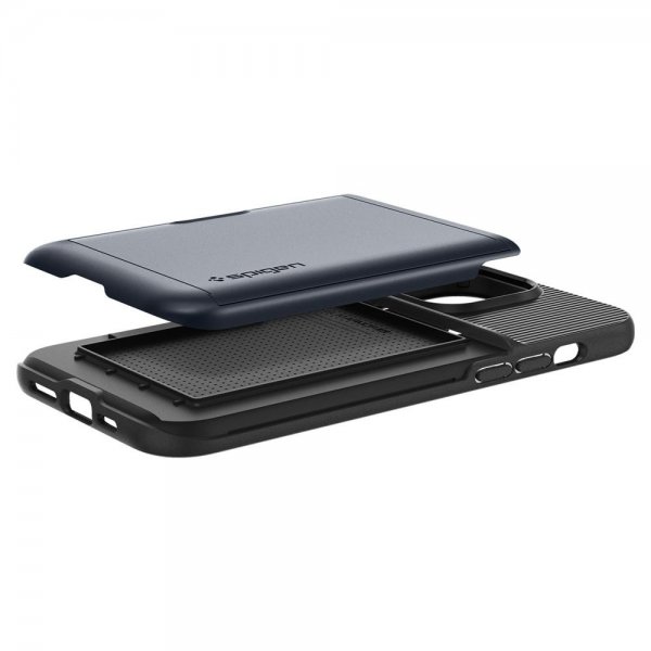 Spigen iPhone 14 Pro Skal Slim Armor CS Metal Slate