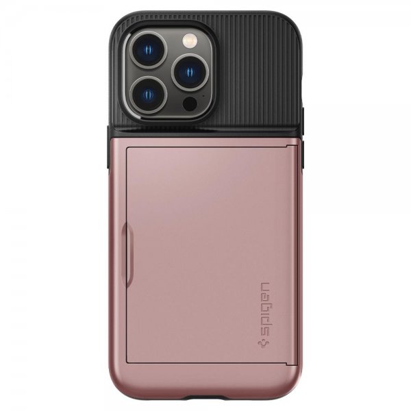 Spigen iPhone 14 Pro Skal Slim Armor CS Rose Gold