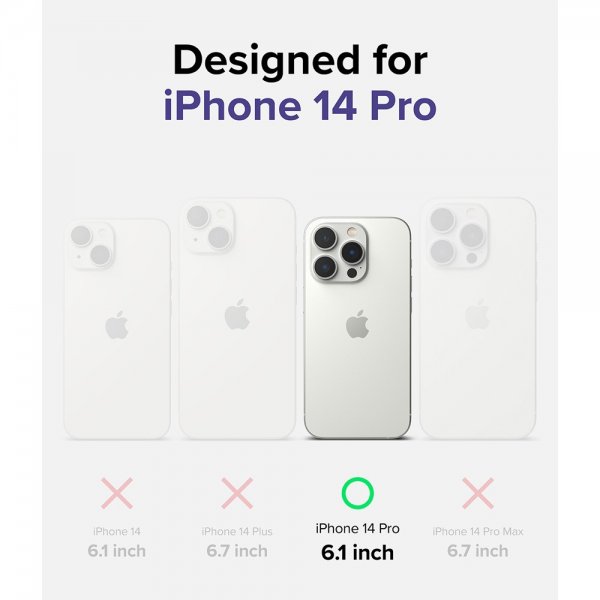 Ringke iPhone 14 Pro Skal Slim Matte Clear