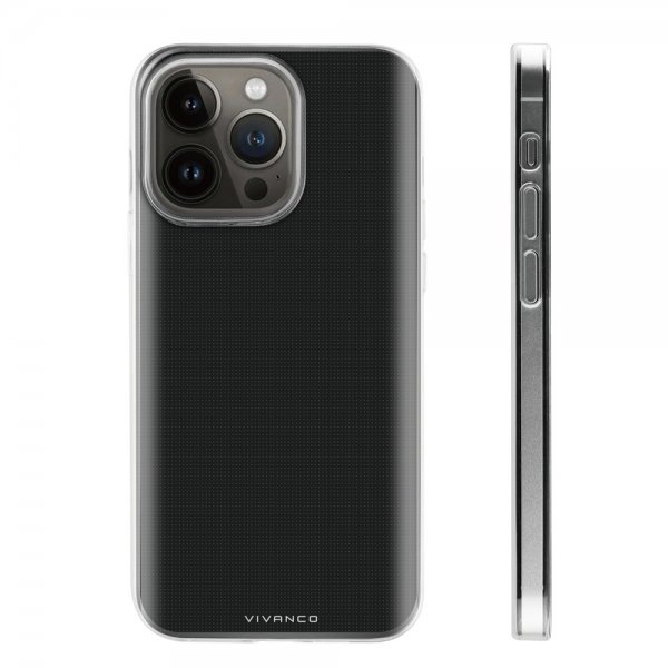 Vivanco iPhone 14 Pro Skal Slim TPU Transparent