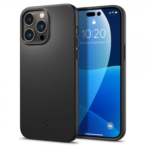 Spigen iPhone 14 Pro Skal Thin Fit Svart