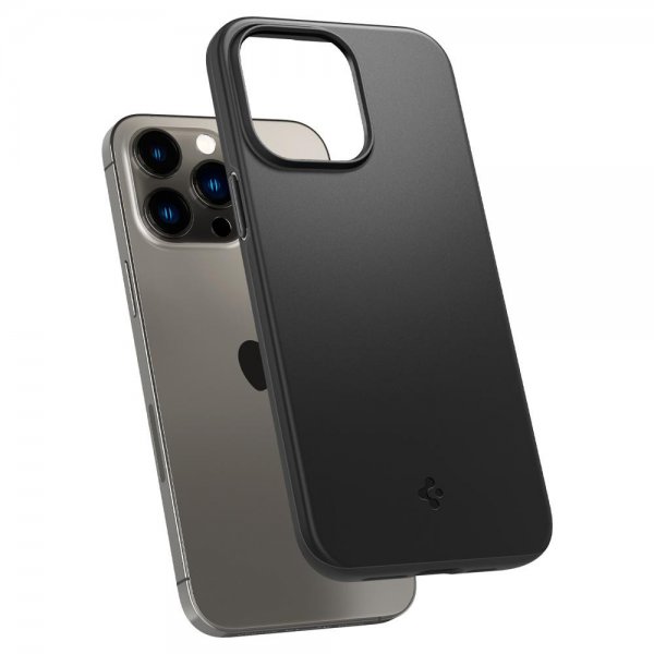 Spigen iPhone 14 Pro Skal Thin Fit Svart