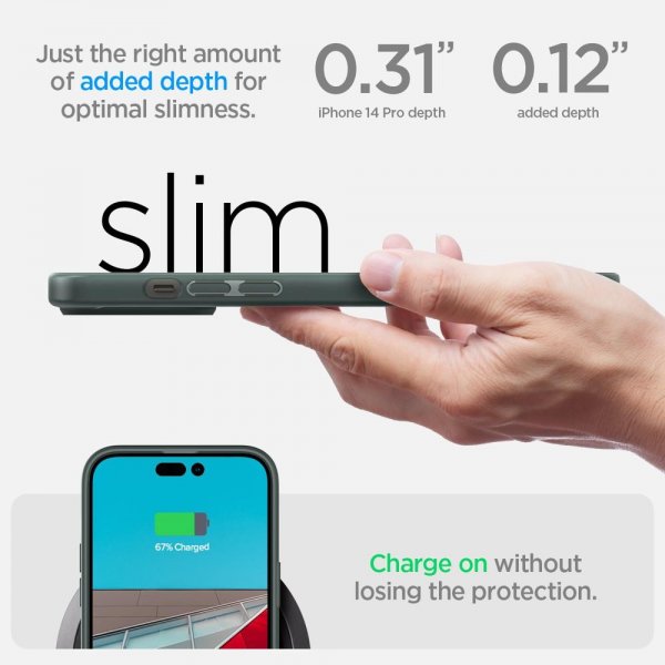 Spigen iPhone 14 Pro Skal Ultra Hybrid Abyss Green