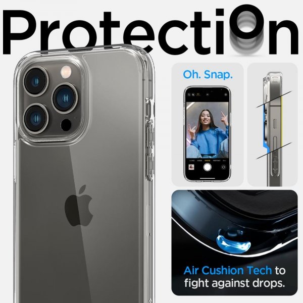 Spigen iPhone 14 Pro Skal Ultra Hybrid Crystal Clear