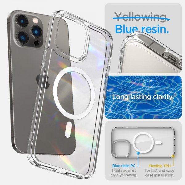 Spigen iPhone 14 Pro Skal Ultra Hybrid MagFit White