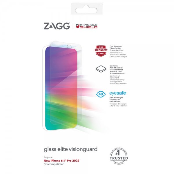 ZAGG InvisibleShield iPhone 14 Pro Skärmskydd Glass Elite VisionGuard