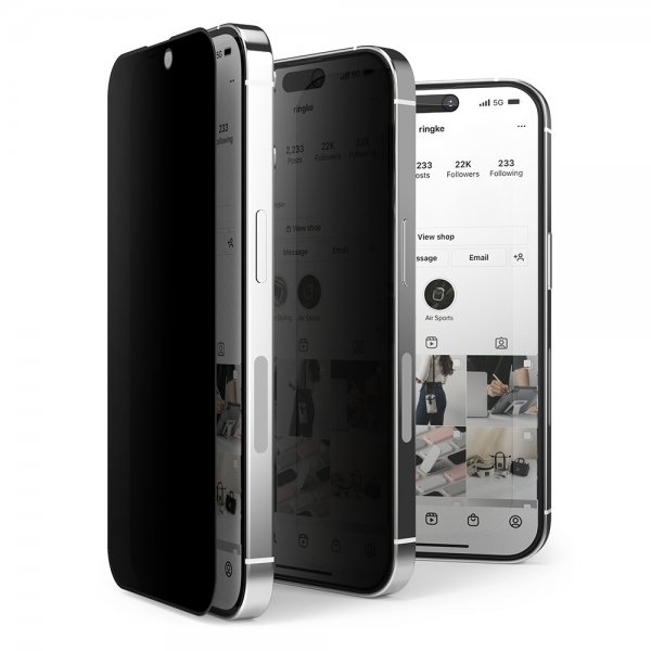 Ringke iPhone 14 Pro Skärmskydd Privacy Glass