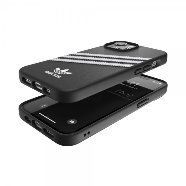 Adidas iPhone 14 Skal 3 Stripes Snap Case Svart Vit