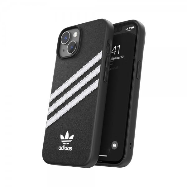 Adidas iPhone 14 Skal 3 Stripes Snap Case Svart Vit
