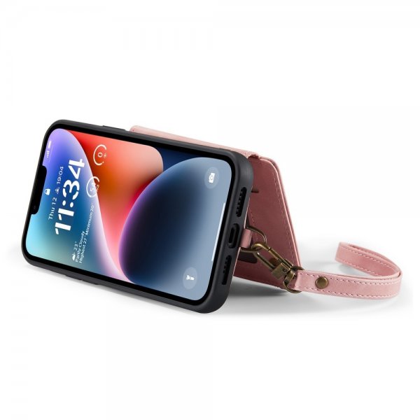 CaseMe iPhone 14 Skal C20 Kortfack Dragkedja Röd