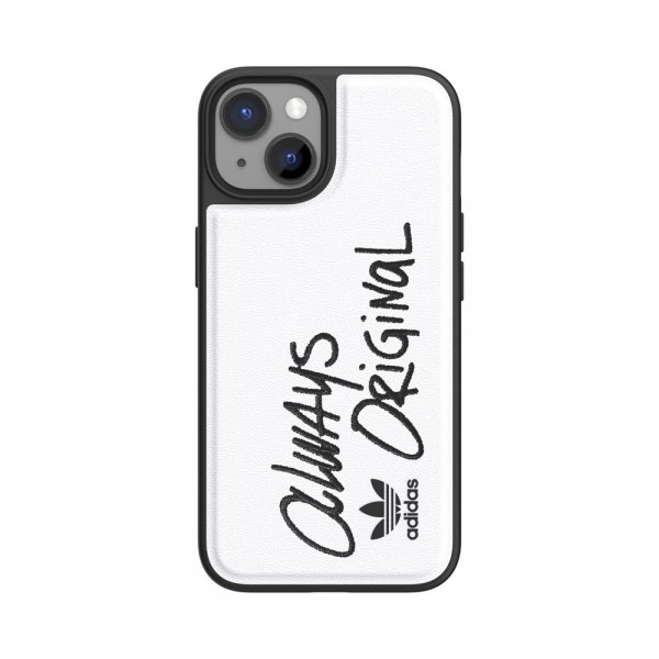 Adidas iPhone 14 Skal Inlay Embroidery Case Vit Svart