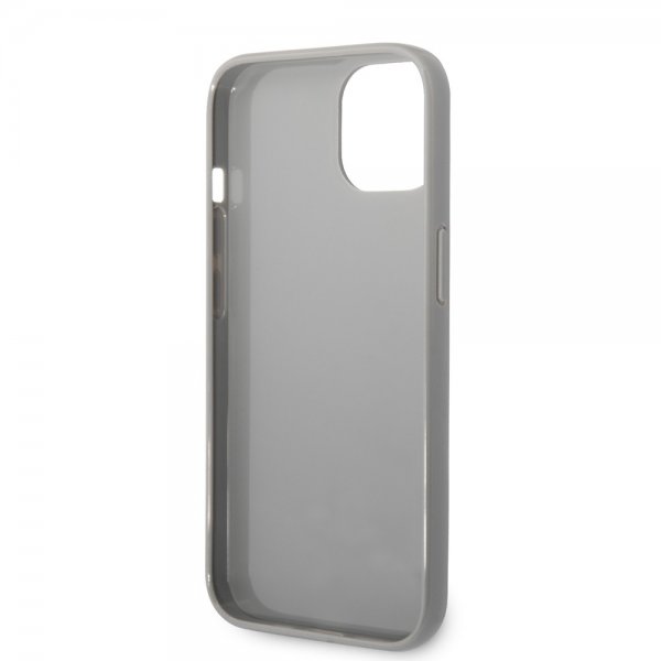 Karl Lagerfeld iPhone 14 Skal Monogram Iridescent Silver