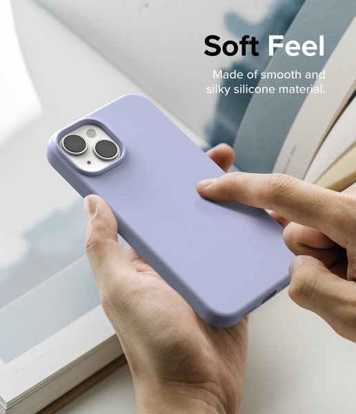 Ringke iPhone 14 Skal Silicone Lavender
