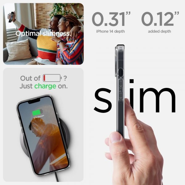 Spigen iPhone 14 Skal Ultra Hybrid Frost Clear
