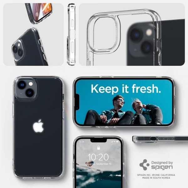 Spigen iPhone 14 Skal Ultra Hybrid Frost Clear
