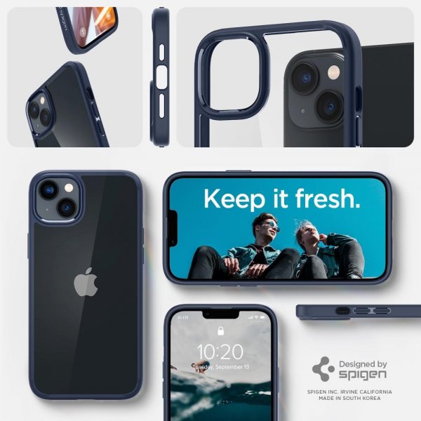 Spigen iPhone 14 Skal Ultra Hybrid Navy Blue