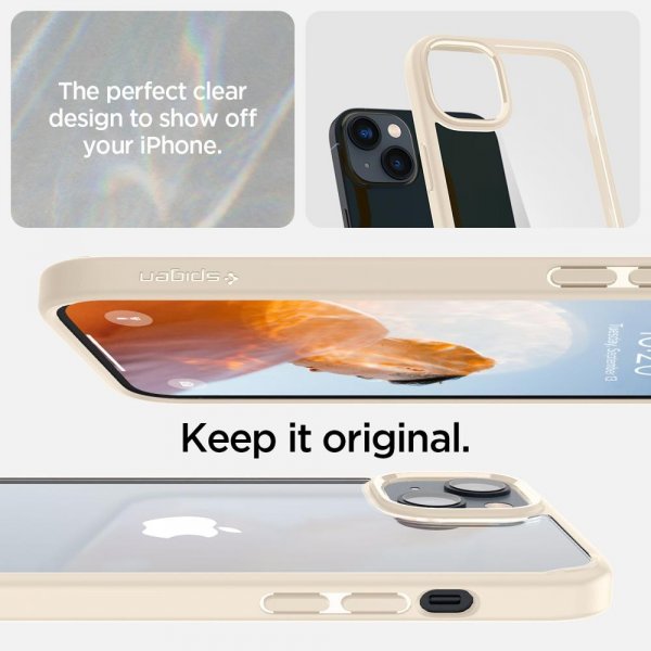 Spigen iPhone 14 Skal Ultra Hybrid Sand Beige