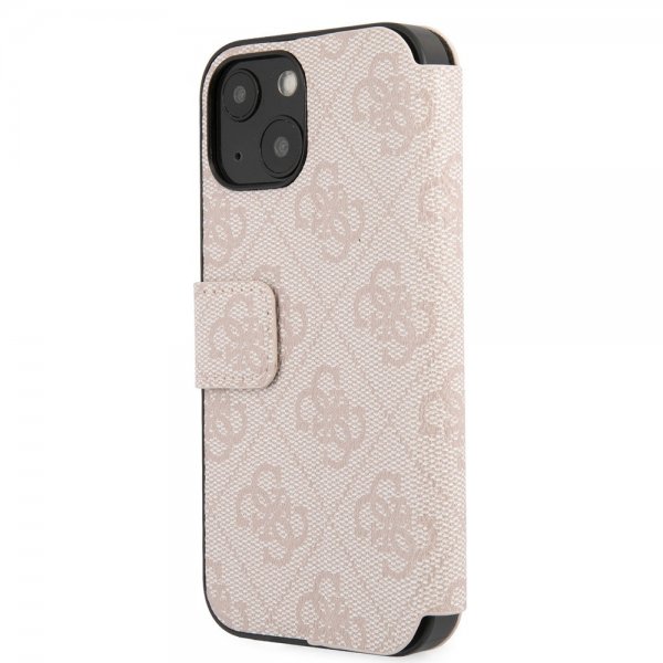 Guess iPhone 15 Fodral 4G Logo Rosa