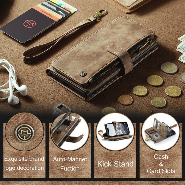 CaseMe iPhone 15 Fodral C30 Series Brun