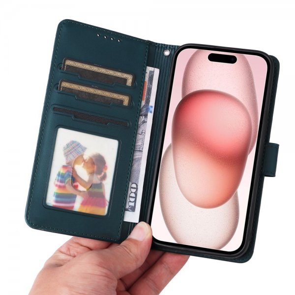 Betopnice iPhone 15 Fodral med Löstagbart Skal 005 Blå