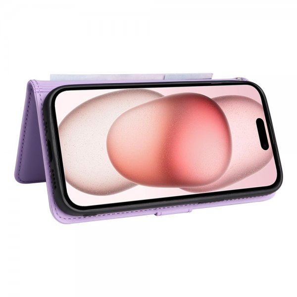 Betopnice iPhone 15 Fodral med Löstagbart Skal 005 Lila