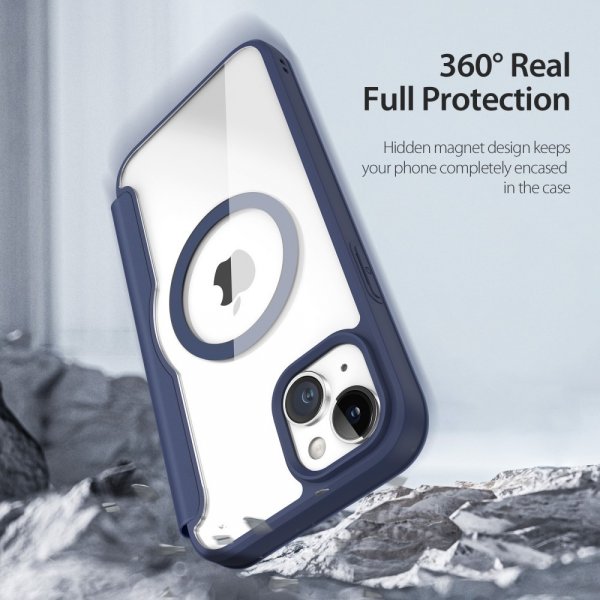 Dux Ducis iPhone 15 Fodral Skin X Pro Series MagSafe Blå