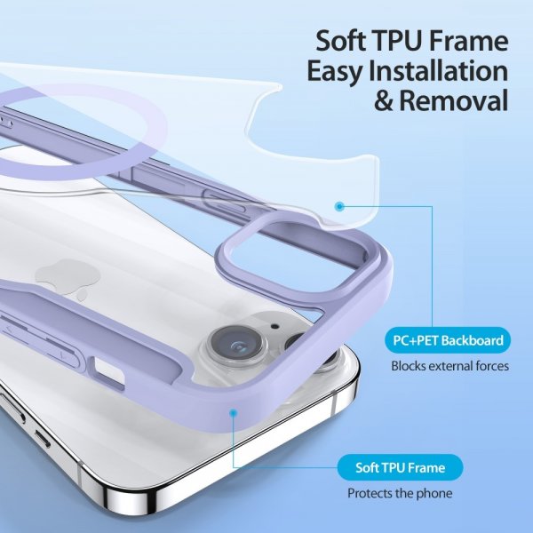 Dux Ducis iPhone 15 Fodral Skin X Pro Series MagSafe Lila