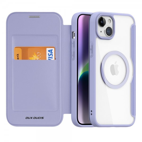 Dux Ducis iPhone 15 Fodral Skin X Pro Series MagSafe Lila