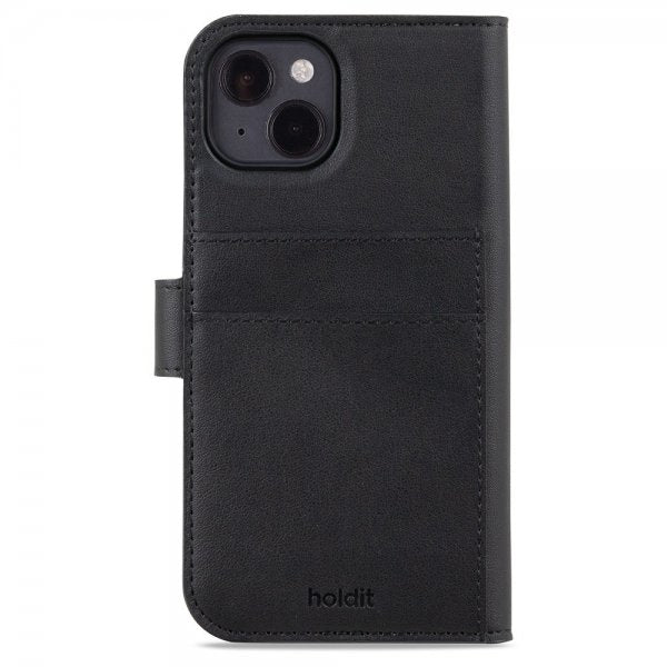 holdit iPhone 15 Fodral Wallet Case Magnet Plus Svart