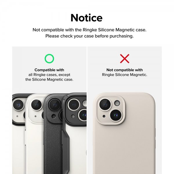 Ringke iPhone 15/iPhone 15 Plus Kameraskydd Camera Lens Frame