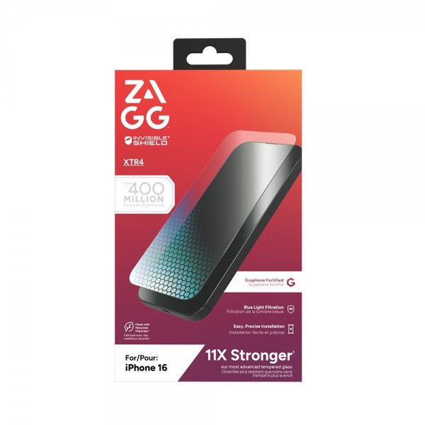 ZAGG InvisibleShield iPhone 15/iPhone 16 Skärmskydd Glass XTR4