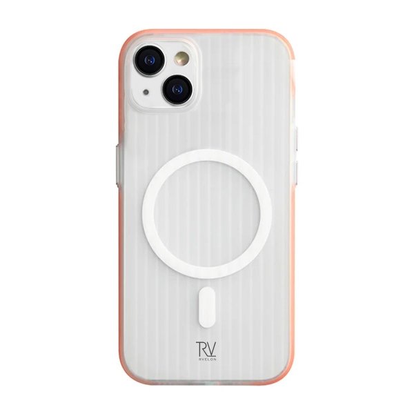 Rvelon iPhone 15 Skal Korrugerad MagSafe Orange