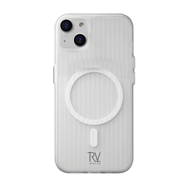 Rvelon iPhone 15 Skal Korrugerad MagSafe Vit