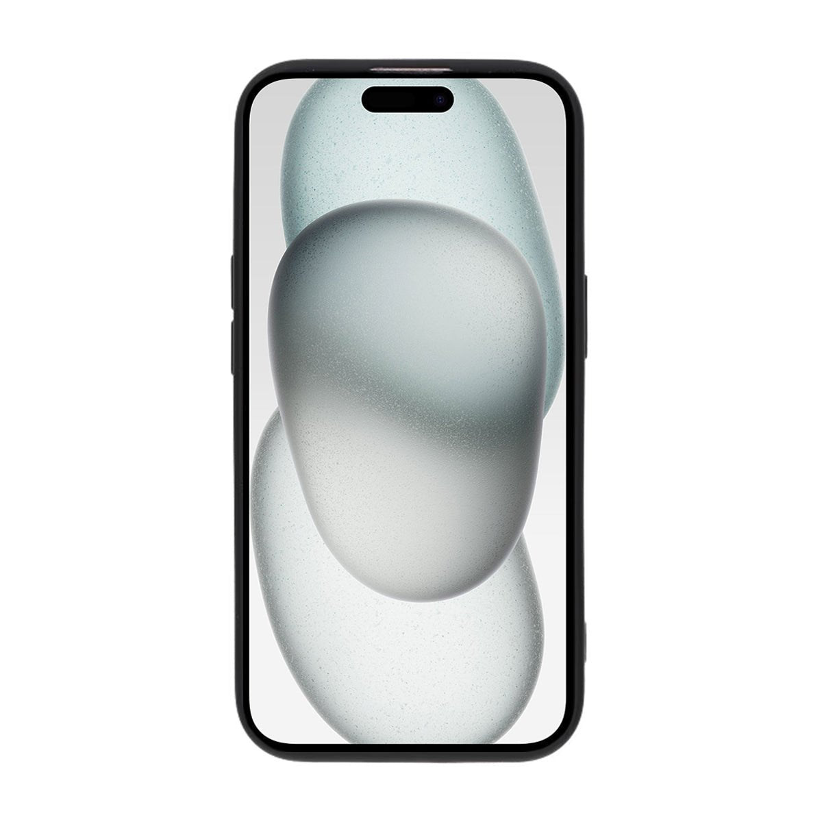iPhone 15 Skal Silikon Kortfack Svart