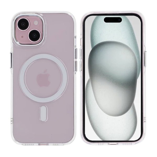 Rvelon iPhone 15 Skal TPU MagSafe Transparent