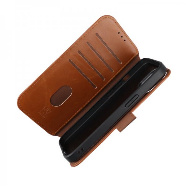 Rvelon iPhone 15 Fodral Magnetiskt Avtagbart Skal Brun