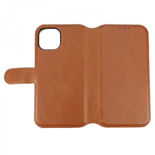 Rvelon iPhone 15 Fodral Magnetiskt Avtagbart Skal Brun