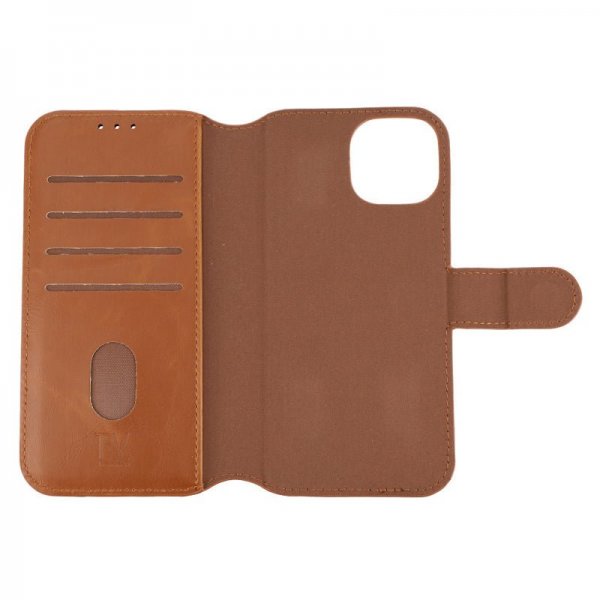 Rvelon iPhone 15 Fodral Magnetiskt Avtagbart Skal Brun