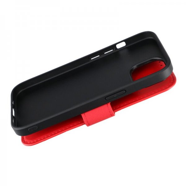 Rvelon iPhone 15 Fodral 4 Kortfack MagSafe Röd
