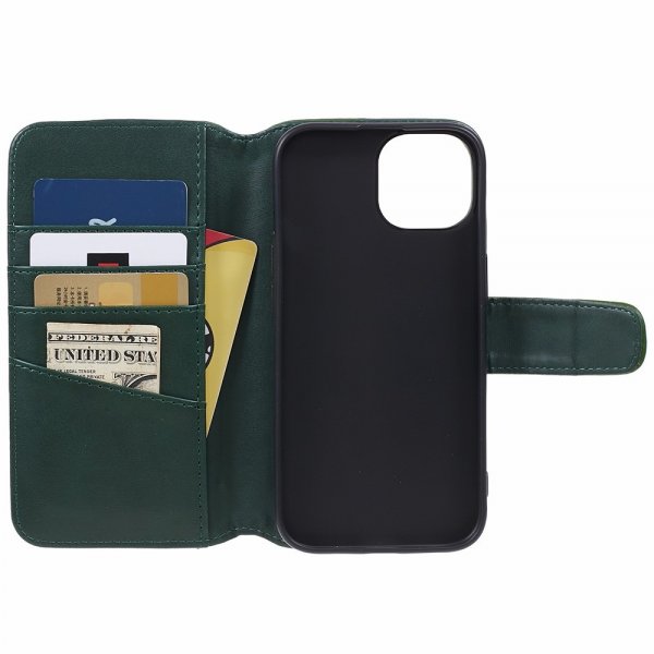 Nordic Covers iPhone 15 Plus Fodral Essential Leather Juniper Green