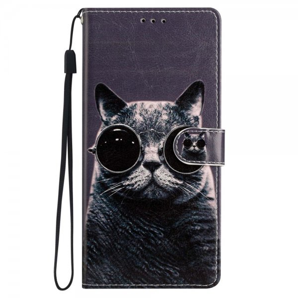 iPhone 15 Plus Fodral Motiv Katt med Solglasögon