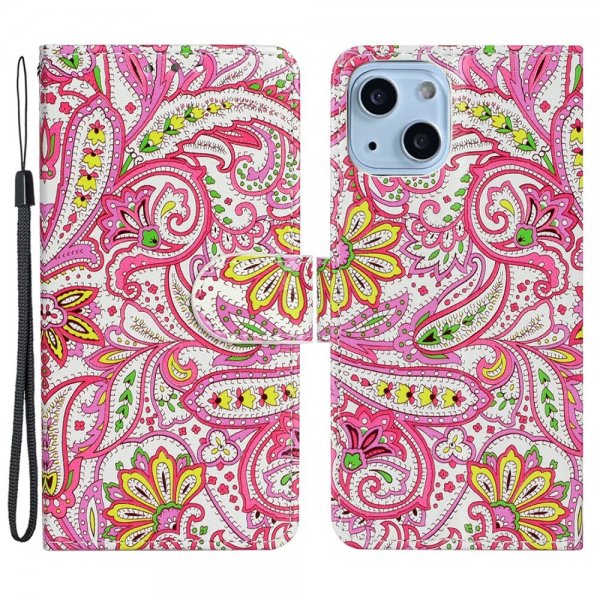 iPhone 15 Plus Fodral Motiv Paisleymönster