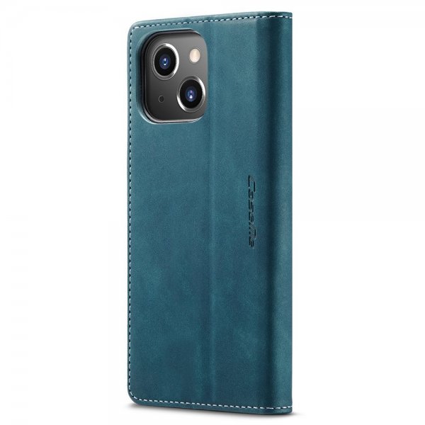 CaseMe iPhone 15 Plus Fodral Retro Flip Petrol