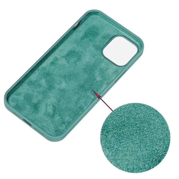 iPhone 15 Plus Skal Silikon Grön