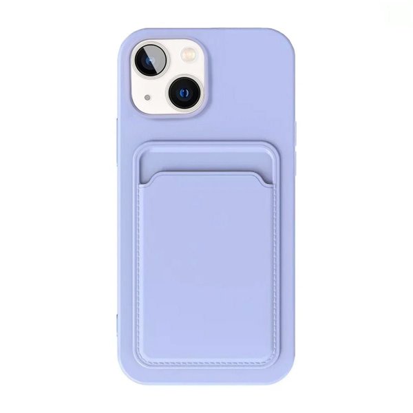 iPhone 15 Plus Skal Korthållare Lila