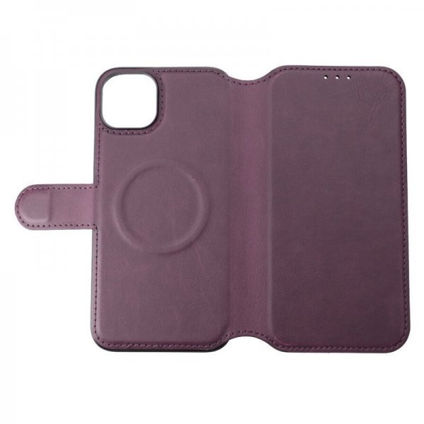 Rvelon iPhone 15 Plus Fodral 4 Kortfack MagSafe Lila