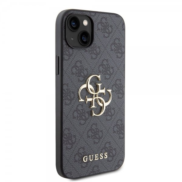 Guess iPhone 15 Plus Skal 4G Logo Grå
