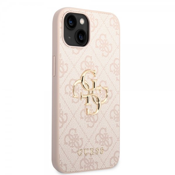 Guess iPhone 15 Plus Skal 4G Logo Rosa